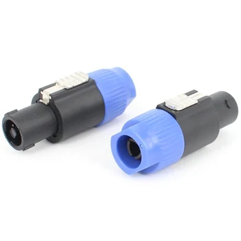 

New 4Pin Professional Speaker Connector Male o Plug 4 Pin Male Jack Socket Panel Speaker Plug Wire Connectors