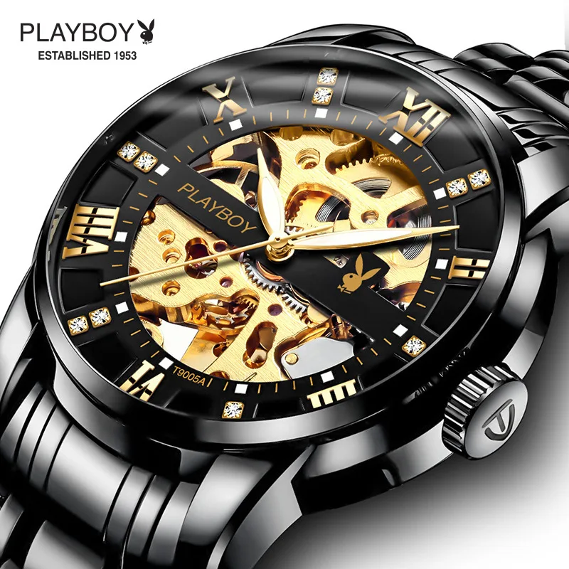 

2019 New Style Watch Men's Analog Watch Fully Automatic Hollow out Trainspotter Trend Waterproof Tourbillon MEN'S Watch