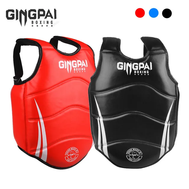 복싱 MMA 킥복싱 바디 조끼 보호대, 무술 WTF 리버시블 리브 쉴드, 태권도 타깃 트레이닝 유니폼