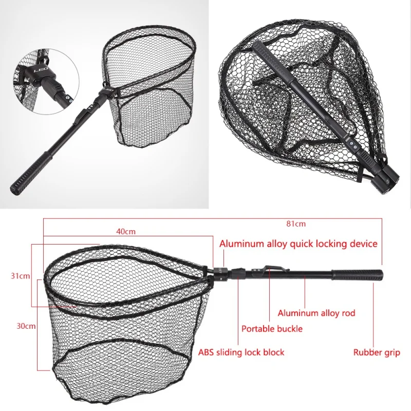 Портативные рыболовные сети из алюминиевого сплава, круглые складные рыболовные сети, рыболовные снасти, переносные салазки