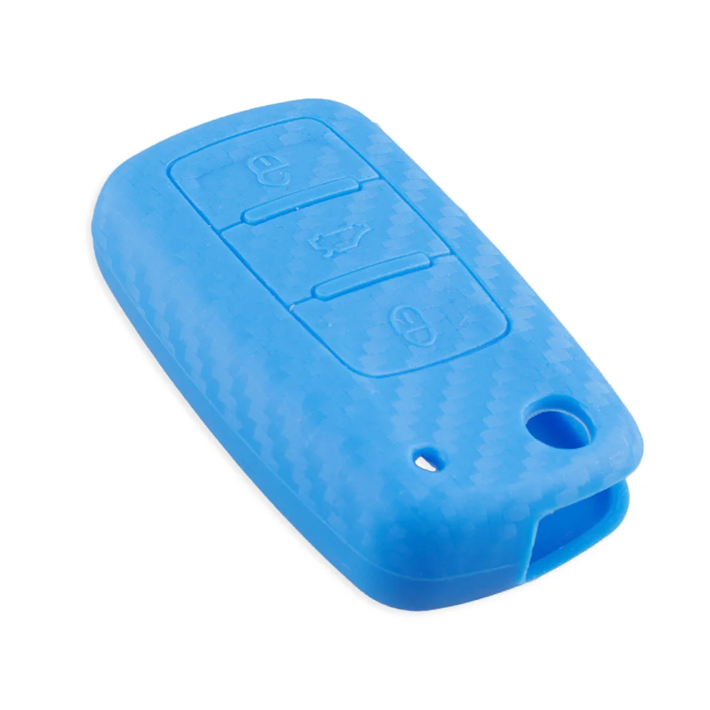 Cover in silicone chiave telecomando per VW Golf Jetta - Skoda Yeti Superb Rapid Octavia - SEAT Leon Ibiza - H473c75b7e525461c85db64e32faf192dX
