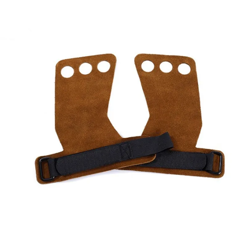 1 Pair Palm Protectors Hand Grip Cowhide Crossfit Gymnastics Guard  Gloves Pull Up Bar Weight Lifting Glove Gym Gloves Workout