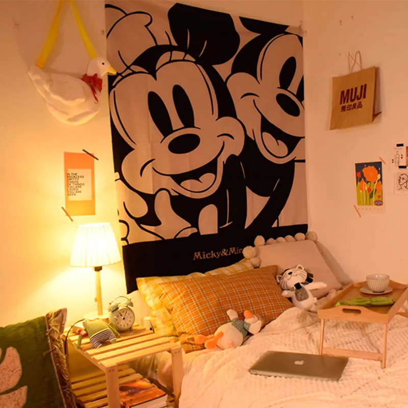 Настенный Гобелен Микки и Минни Маус Disney украшение для детской спальни мягкая