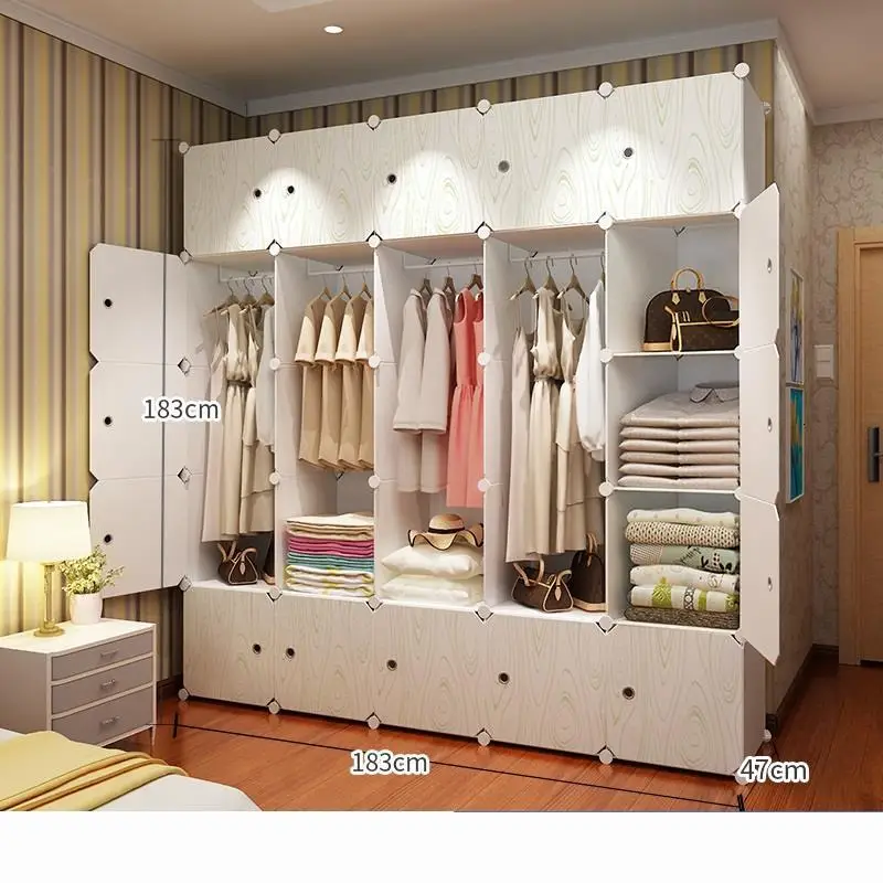 Armadio Guardaroba Armario Tela Ropero Mobile Placard Rangement мебель для спальни шкаф Mueble De Dormitorio шкаф - Цвет: MODEL Q