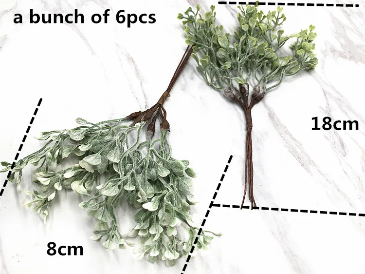 SMARIHAS, 6 шт., искусственные растения, трава, букет, ягоды, уши, ручная работа, гирлянда, украшения, свадьба, Рождество, сделай сам