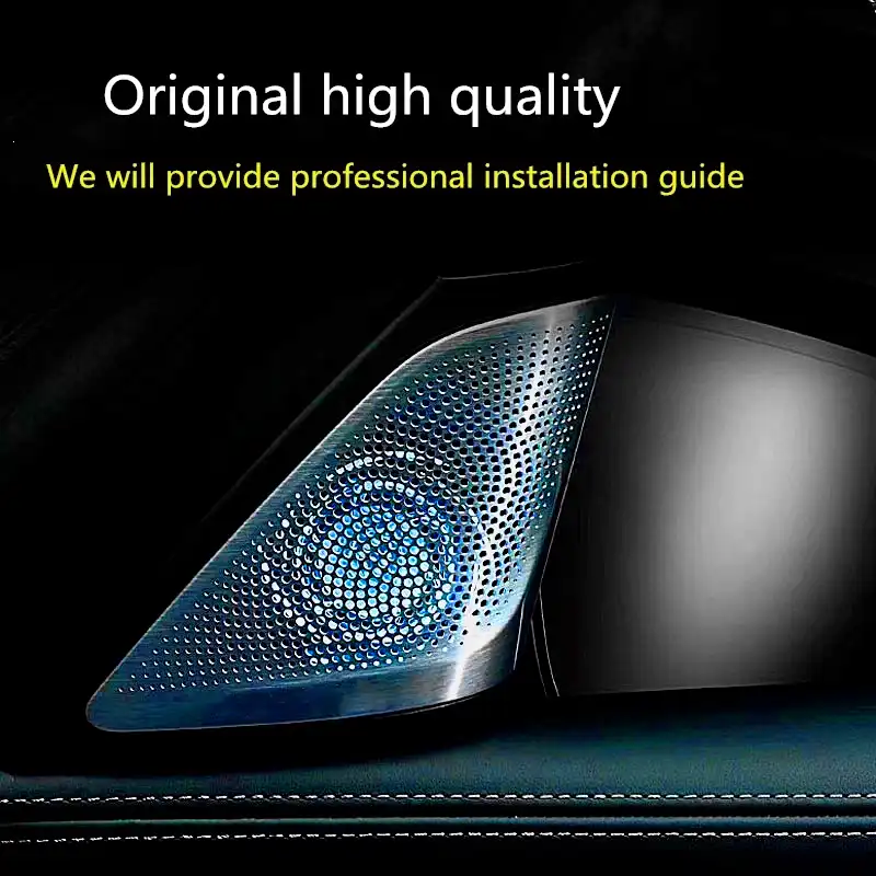 車のスピーカーカバー照明 Bmw G30 と同期周囲光フロントドアツイーター Led グローランプケースホーン発光蓋 インテリア モールディング Aliexpress