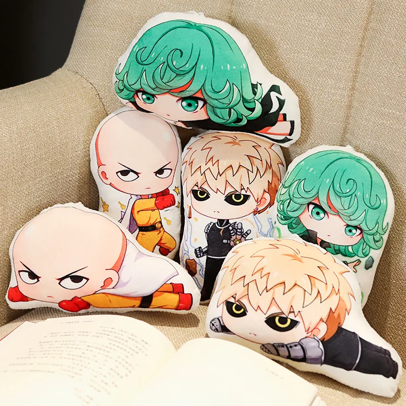 Аниме One Punch плюшевая кукла Genos saiтама Торнадо мягкая набивная аксессуары для