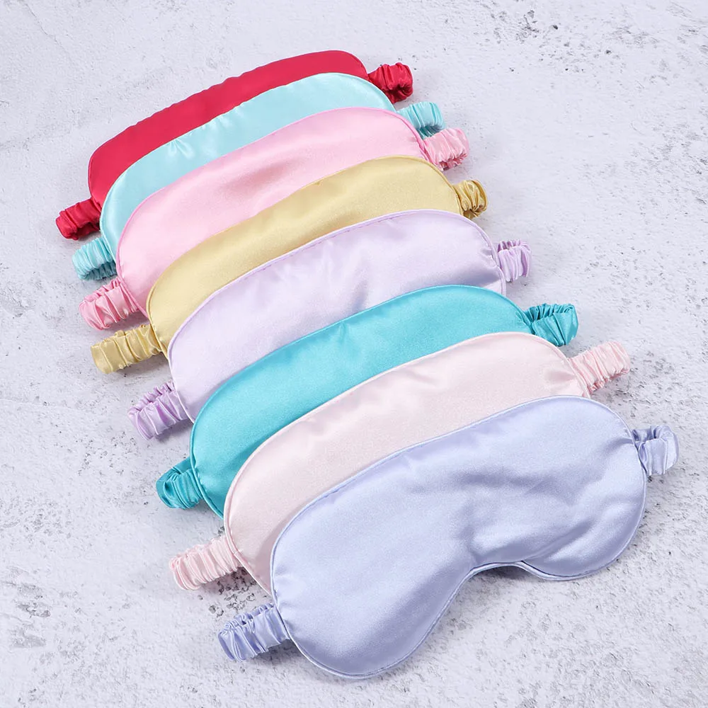 Women Imitated Silk Double-Side Shading EyeShade Sleeping Eye Mask Cover Eyepatch Blindfolds Eyeshade Health Sleep Shield Light |