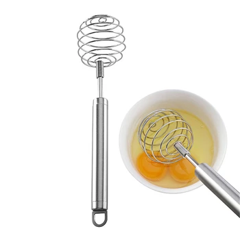 

10 Pcs Stainless Steel Manual Egg Whisk Hand Egg Mixer Eggbeater Blender Stirring Beater Cream Frother Flour Stirrer