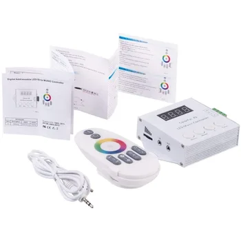 

Digital Addressable Led Strip Music Controller X2(X1 Updated Version) for WS2811 WS2812B 6803 WS2813 Led Strip DC5V-24V