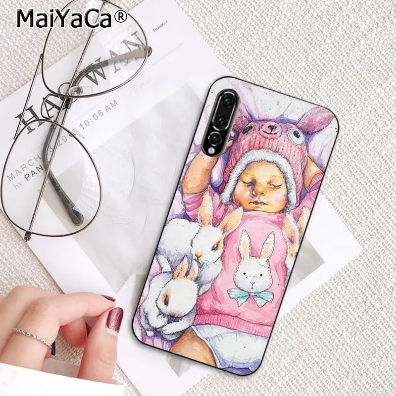 MaiYaCa, модный, черный, коричневый, для мамы, дочки, папы, семейный чехол для телефона, для huawei P20, P30, P20Pro, P20Lite, P30Lite, PSmart, P10, 9Lite - Цвет: A12