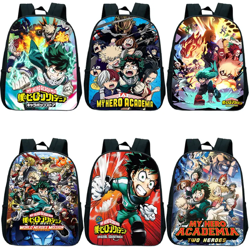 

My Hero Academia Backpack for Boys Girls Cartoon Kindergarten Rucksack Anime Boku No Hero Academia Deku School Bags Kids Mochila