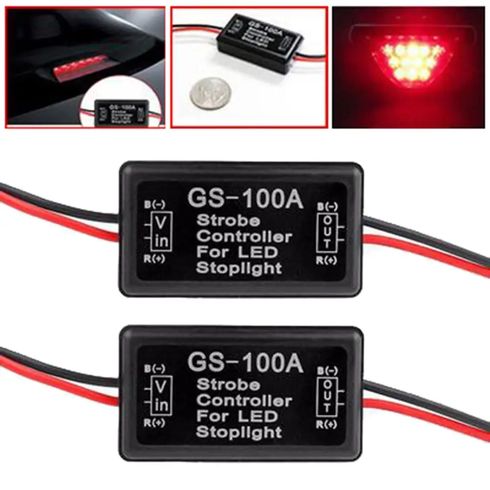 GS-100A Car Auto Motorcycle LED Stop Brake Light Lamp Strobe Controller Module New hot sale |