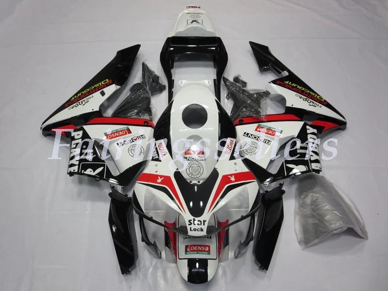 Топ(литьевая форма) ABS мотоцикл полный комплект обтекателя Подходит для Honda CBR600RR F5 2004 2003 обтекатели набор Белый Черный