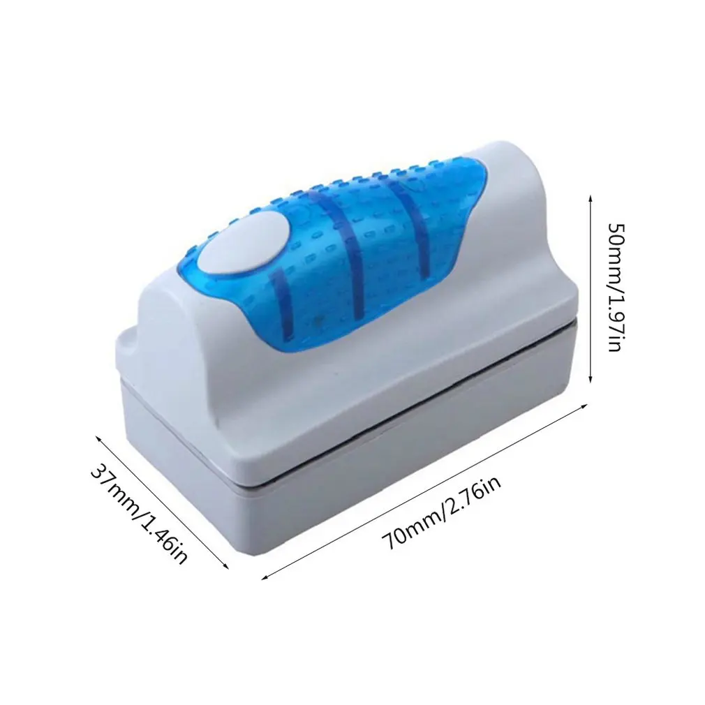 Мини-водоросли оконный скребок для чистки плавающей кривой аквариума Магнитная щетка магниты Щетка Очиститель аквариума аквариум стекло