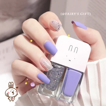 

2 In1 No Baking Gel Nail Polish Lasting Quick Drying Non-Toxic Non-Tearable Nail Varnishes Hybrid Lacquer for Manicure Nail Art