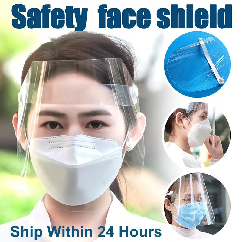 Full Faces Mask Work Protective Anti Splash Anti-fog Safety Clear Grinding Face Shield Screen Visor Eye Protection Headband | Красота и