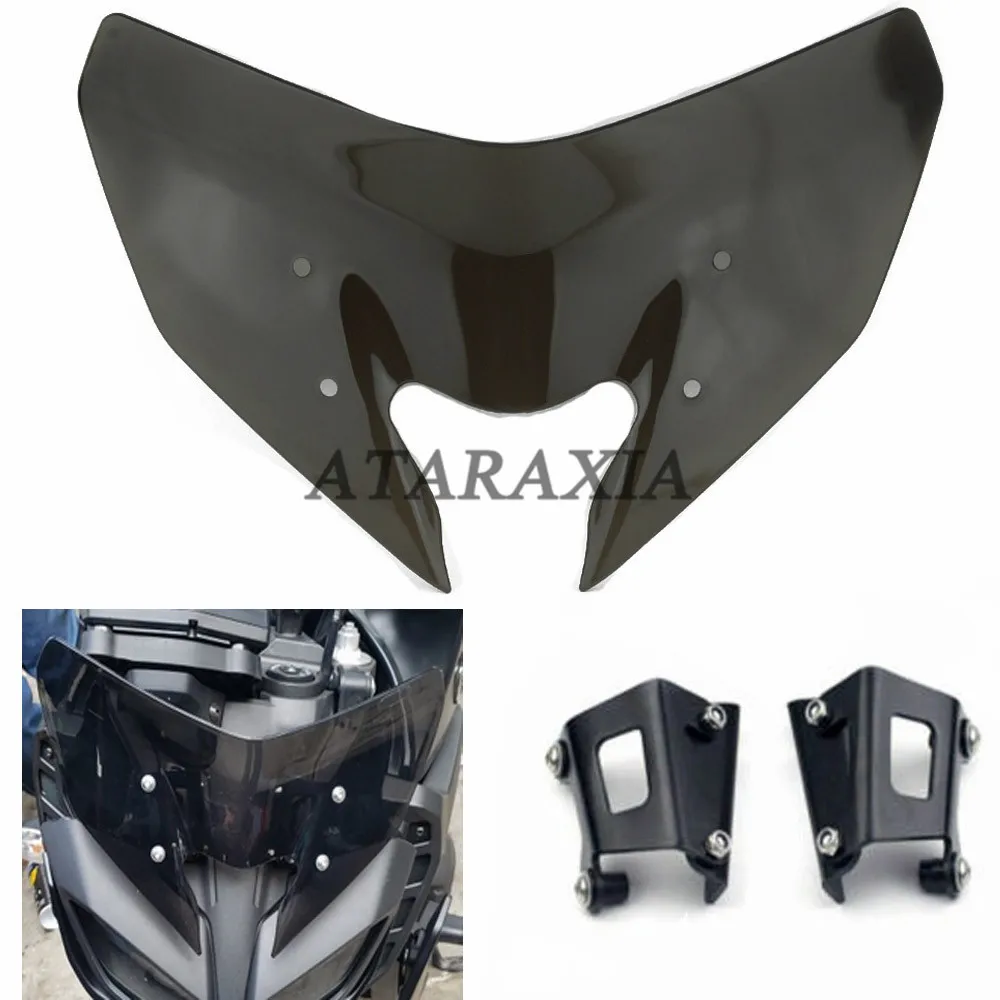 Лобовое стекло для мотоцикла с двойными пузырьками ветровое YAMAHA MT 09 MT09 SP FJ09 2017 2018
