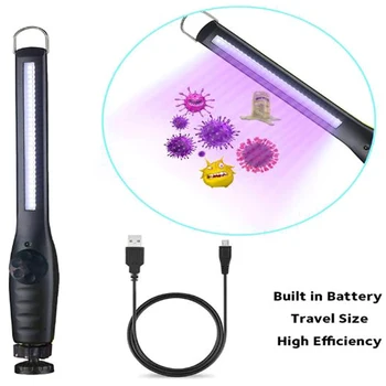 

Portable UV Sterilizer Light Stick For Wand Home Hotel Handheld LED UV Lamp Cleaning Tool with 30 Light Beads