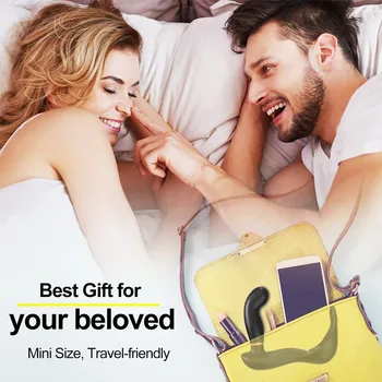 Silicone Male Prostate Massager 7 Speeds Sex Toys For Men Wireless Remote Control Anal Vibrator Butt Plug With Ring Penis 6