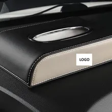 Кожаный Автомобильный подлокотник коробка для салфеток автоматический насос держатель кассеты съемные наклейки коробка для салфеток Органайзер Подходит для BMW