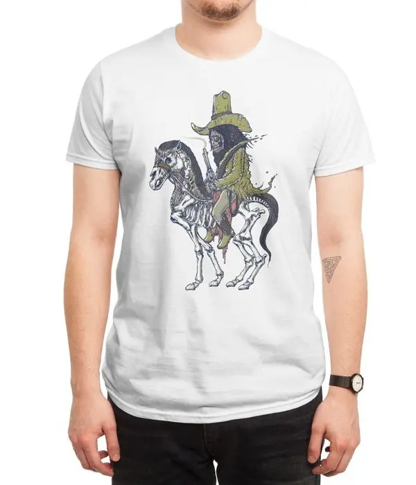 New Men Casual Printed T shirt Outlaw Short Sleeve T-shirts Tee Tops |