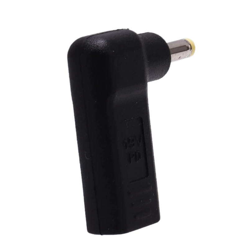 USB 3 1 Type C к DC 19V 4 0x1 7 мм адаптер PD эмулятор триггер 90 градусов угловой для