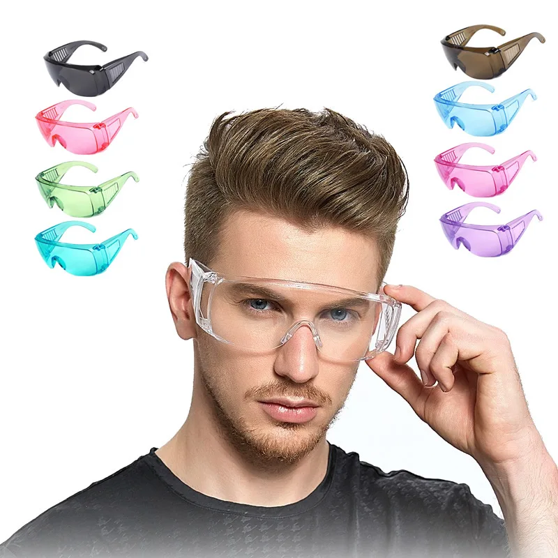 Прозрачные защитные очки для работы цветные противопылевые ударопрочные для лаборатории DIY рабочие очки для верховой езды CS игры защита