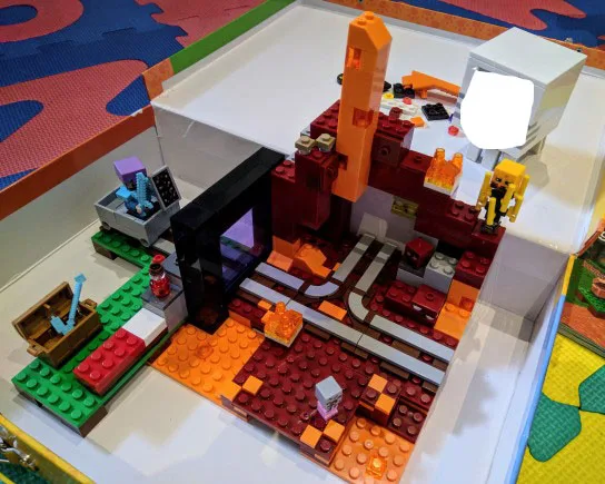 

470pcs Minecrafted The Nether Portal Compatible Legos 21143 Steve cube building blocks bricks Set Toys For children's Gifts 839