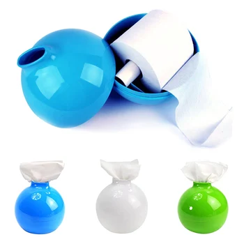 

1PC Chic Tissue Case Box Container PP Home Round Ball Napkin Papers Bag Holder Box Case Pouch Table Decoration