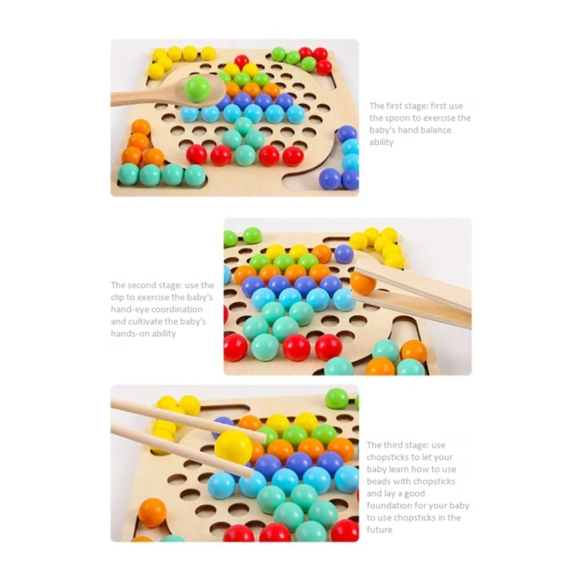Деревянные игрушки 2 в 1, набор магнитных рыболовных игрушек, деревянные креативные зажимы, бусины для раннего обучения, обучающая игрушка