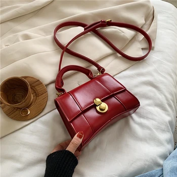 

Burminsa Chic Design Half Moon Mini Handbags Women Candy Colors Fashion Lock Dinner Purses High Quality Shoulder Crossbody Bags