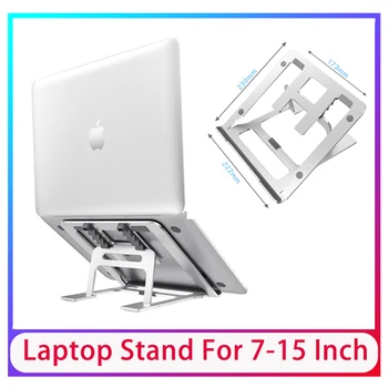

Foldable 5 Laptop Bracket Holder Stand For 7-15 Inch Macbook Pro Air Home Office Gear Adjustable Portable Silicone Anti-slip