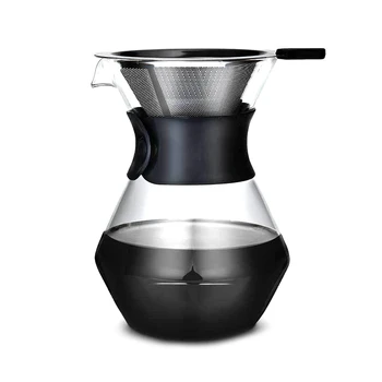 

1PC 400Ml Glass Coffee Pot Dripper Moka Tea Maker Percolator Barista Tools Espresso Manual Kettle Teapot