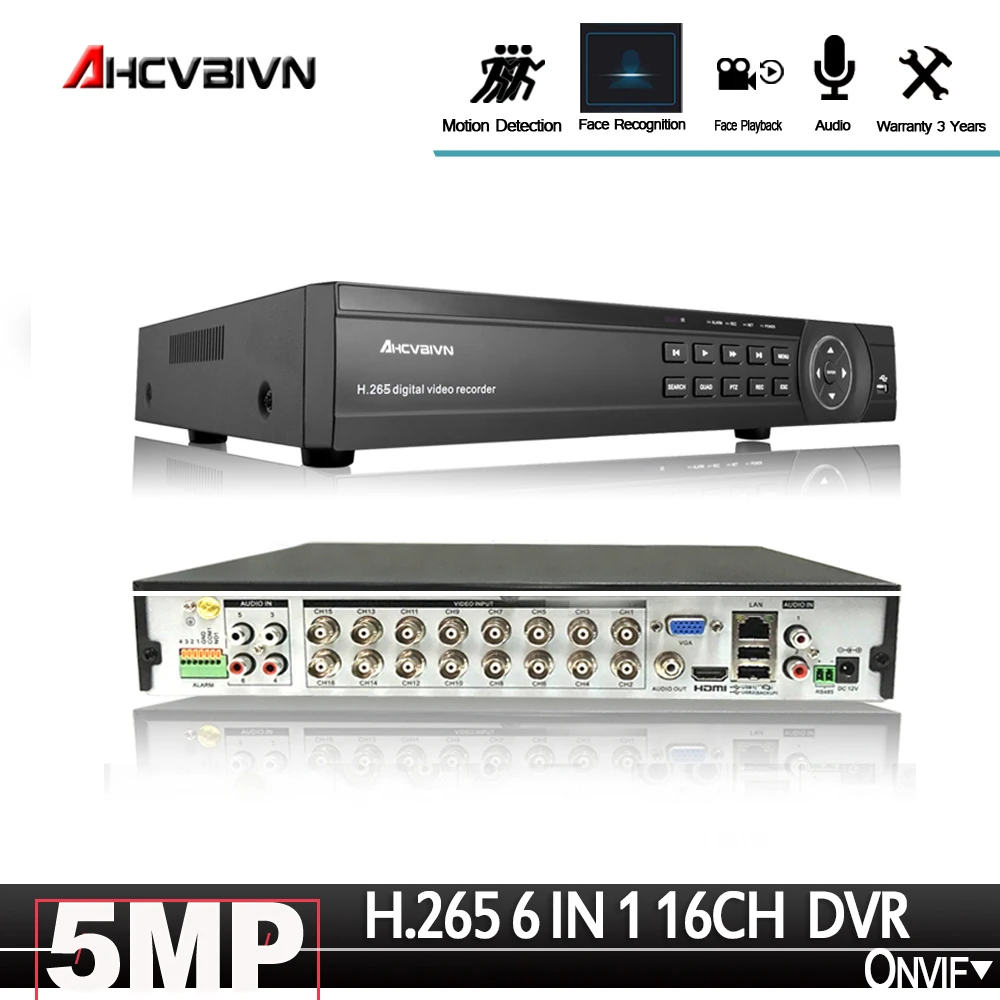 Распознавание лица 16CH CCTV DVR система безопасности 5.0MP H.265 hd-выход P2P гибридная 6 в 1 Onvif ip-камера XVI AHD видео рекордер Распознавание лица 16CH CCTV DVR система безопасности 5.0MP H.265 hd-выход P2P гибридная 6 в 1 Onvif ip-камера XVI AHD видео рекордер