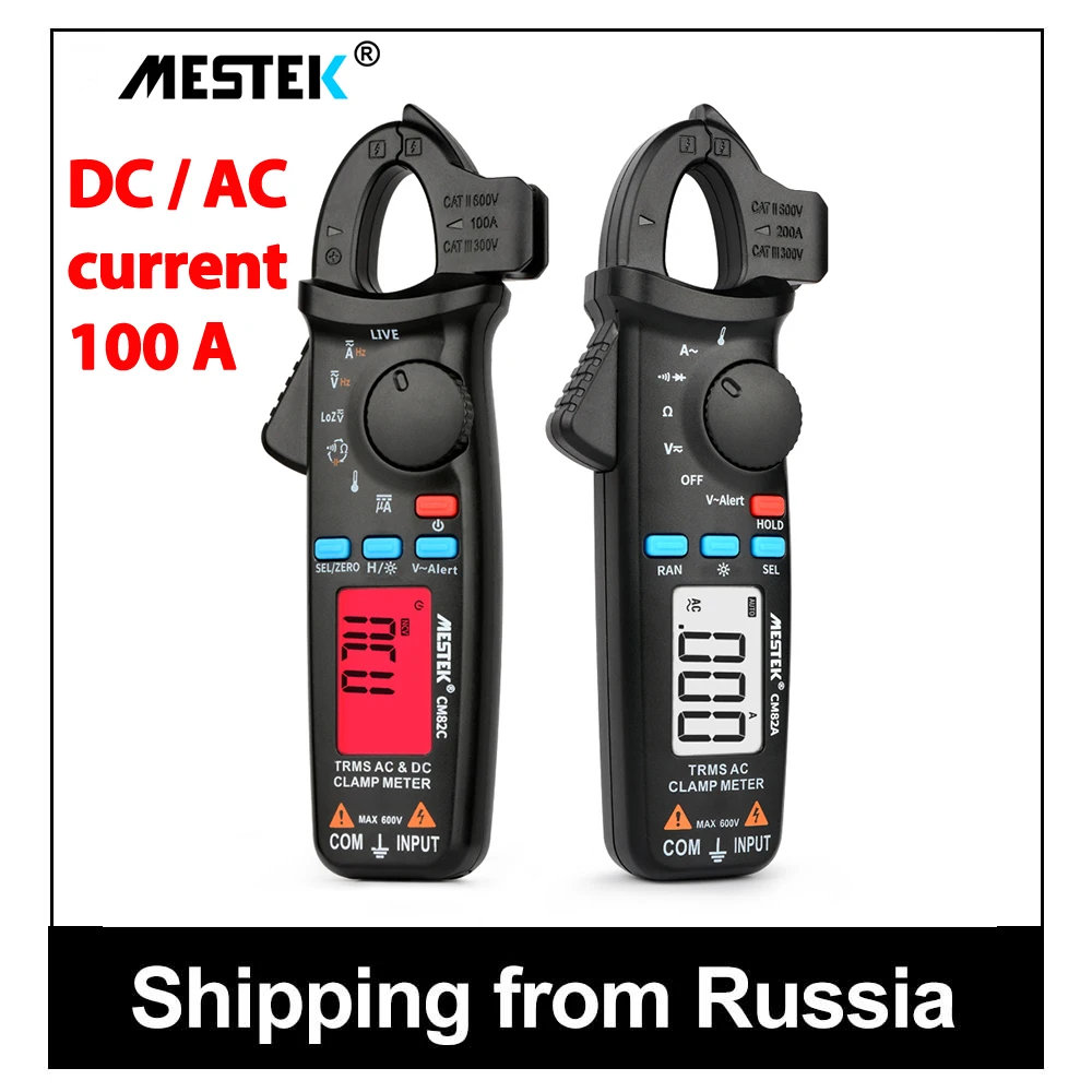 Цифровые Мини клещи MESTEK CM82C True RMS Постоянный/переменный ток напряжение