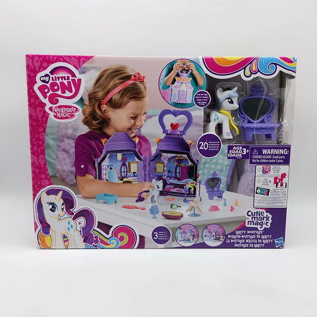 Hasbro My Little Pony Equestria Cute Logo Series Rare Bookstore Boy Girl Toy Children Doll  Birthday Gift Cute Logo Series