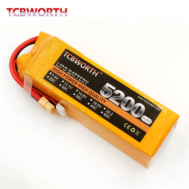TCBWORTH провод с силикатной гелевой Батарея 6S 22 2 V 5200 мА/ч 40C 80C литий полимерные