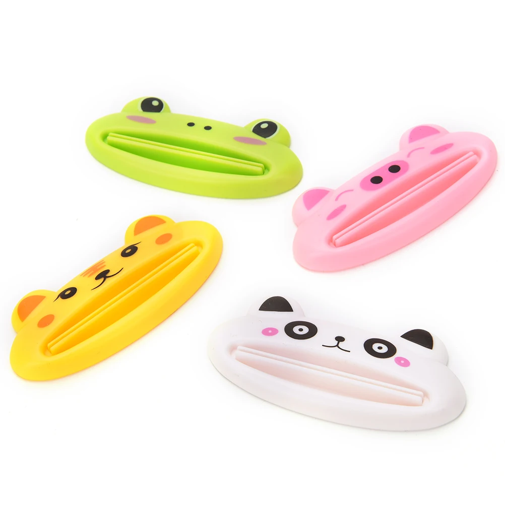 Newest Toothpaste Tube Squeezer Easy Squeeze Paste Dispenser Roll Holder Hot Cartoon Frog/AnimalCat/Frog/Panda/Pig Selling