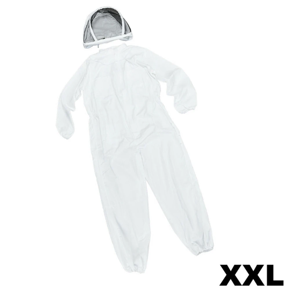 Полный корпус пчеловода защитный костюм одежда Профессиональный XXL с вуалью капюшон комплект