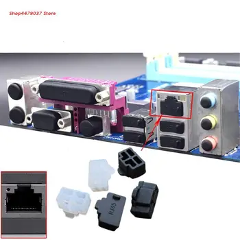 

Ethernet Hub Port RJ45 Anti Dust Cover Cap Protector Plug 100Pcs Black-Hot