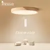 LED Ceiling Light Modern Nordic Round Lamp Wooden Home Living Room Bedroom Study Surface Mounted Lighting Fixture Remote Control ► Photo 1/6