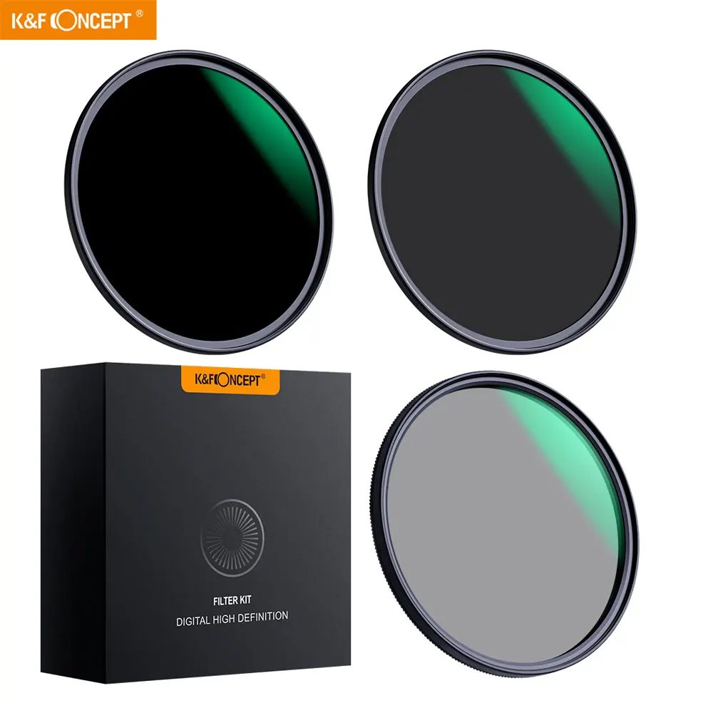 

K&F Concept ND8 ND64 CPL Polarizer Lens Filter Neutral Density Filter for 58MM 67MM Camera Lens with Multi Layer Nano Coated