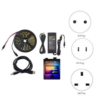 

Botique-Led Strip Light Ambilight TV PC Sn LED Backlight 4M 60LED 5050 RGB USB Led Strip Dream Sn Colorful Light