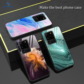 

Marble Phone Case For Samsung Galaxy S20 Note 10 S10 S9 Plus Note 9 Note 8 Cover Glossy Back Cover for Samsung S20 Ultra Coque