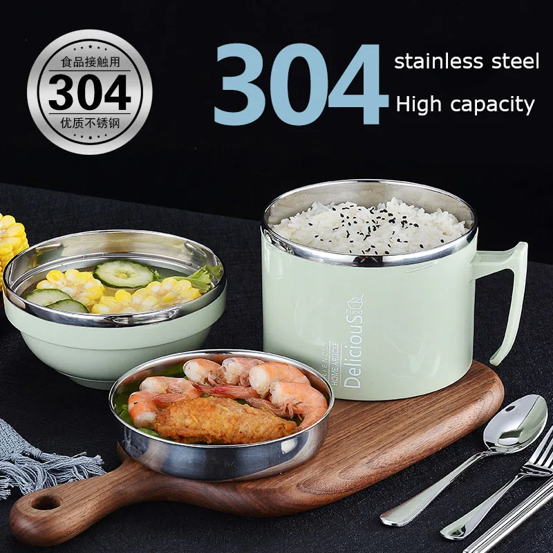 304 из нержавеющей стали двухслойный студенческий кафетерий bento box