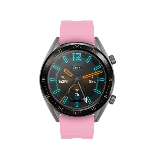 Для huawei Watch GT 2 GT2 42 мм 46 мм смарт часы силиконовые спортивные часы браслет 22 мм ремешок для часов Honor Watch Magic - Цвет ремешка: Pink