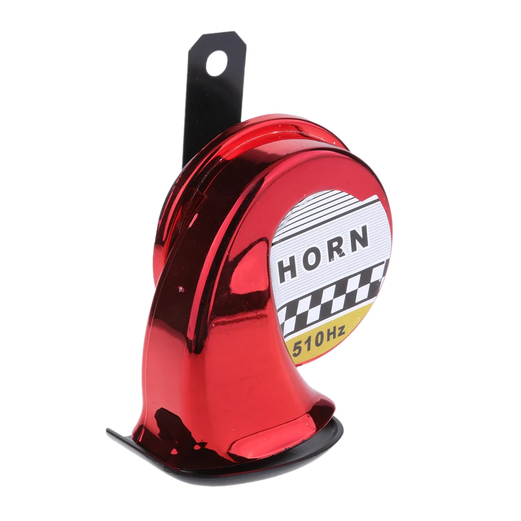 Snail Siren Horn  Waterproof 12V Snail Horn Auto Car Scooter,Red