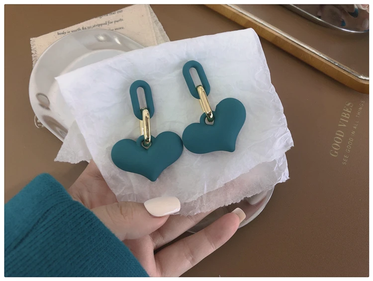 WYBU Super Beautiful Lake Blue Earrings Ins Popular Earrings for Women 2021 New Design Ear Drop Jewelry