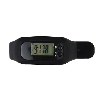 

LCD Smart Wrist Watch Bracelet Pedometer Sports Monitor Running Exercising Step Counter Fitness Silicone Wristband